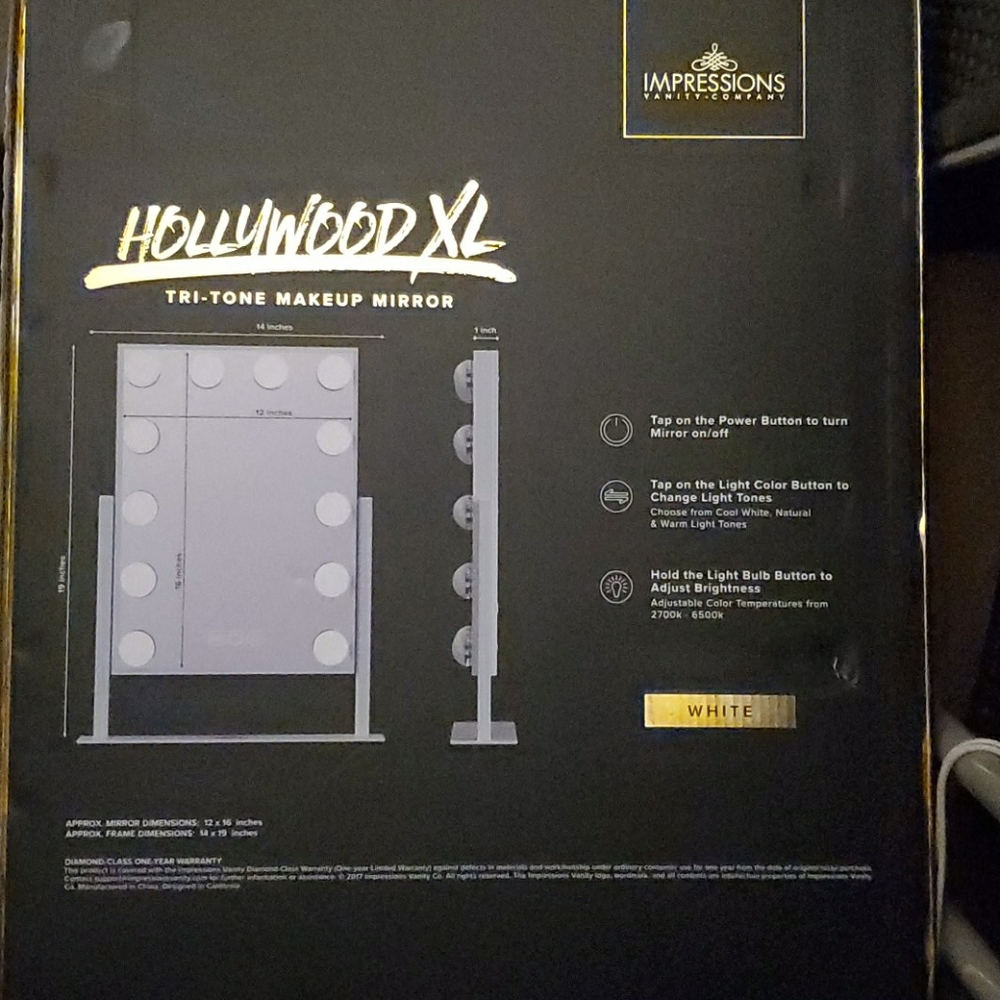 Impressions Vanity Hollywood XL Mirror